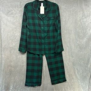 Stars Above Women's Perfectly Cozy Flannel Pajama Set Size Medium